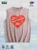Self - Love Graphic Washed Vest US Warehouse 3 Colors Cotton Tank