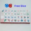 In Stock Beach Supplies New Mini Travel 4 Layer Engraved Acrylic Luxury 160 Ocean Green Set America Mahjong Tiles