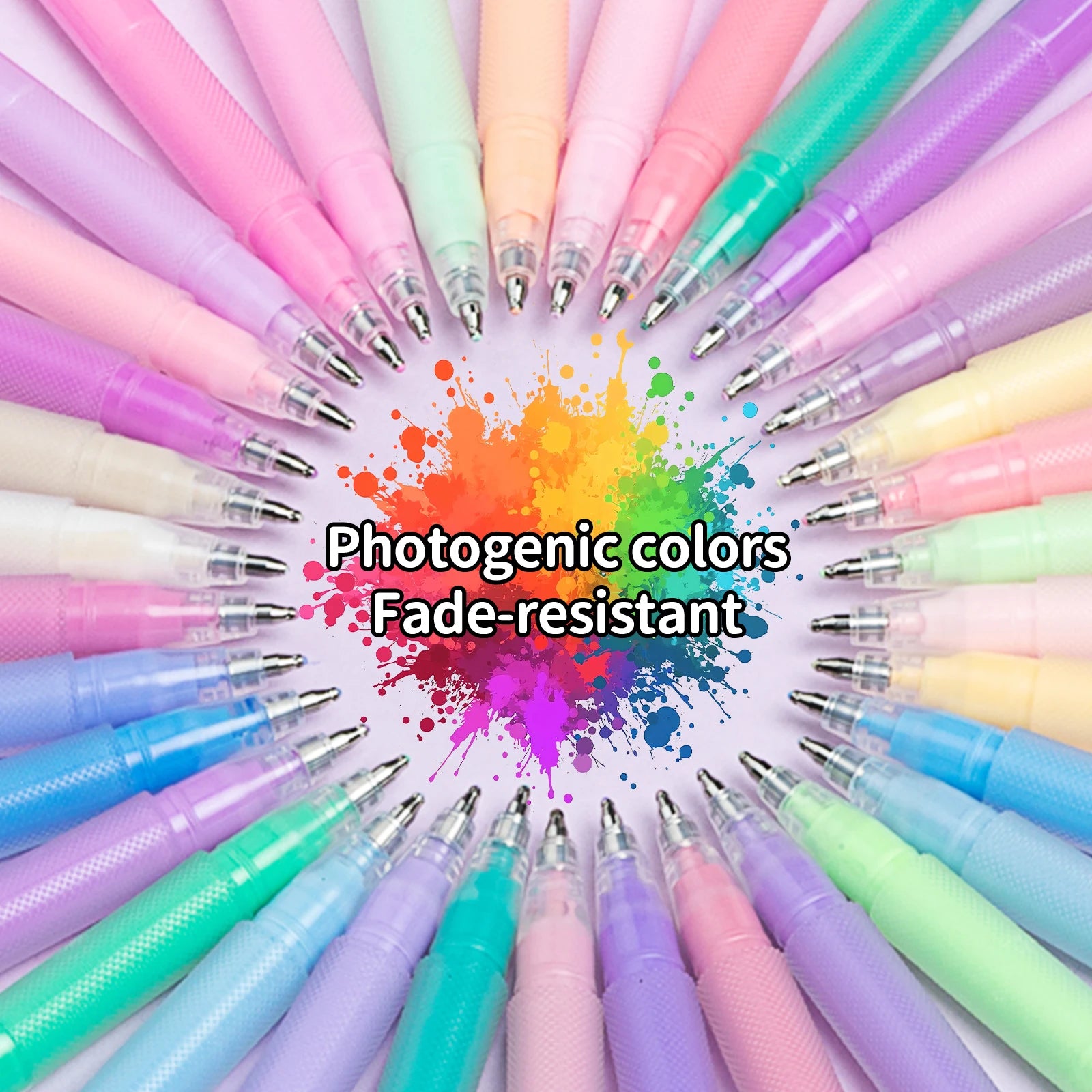Acrylic Painting Gel Pens 48 Colors with 1mm Bullet Tip for Drawing, Coloring, Sketching, Journaling, DIY Art Supplies