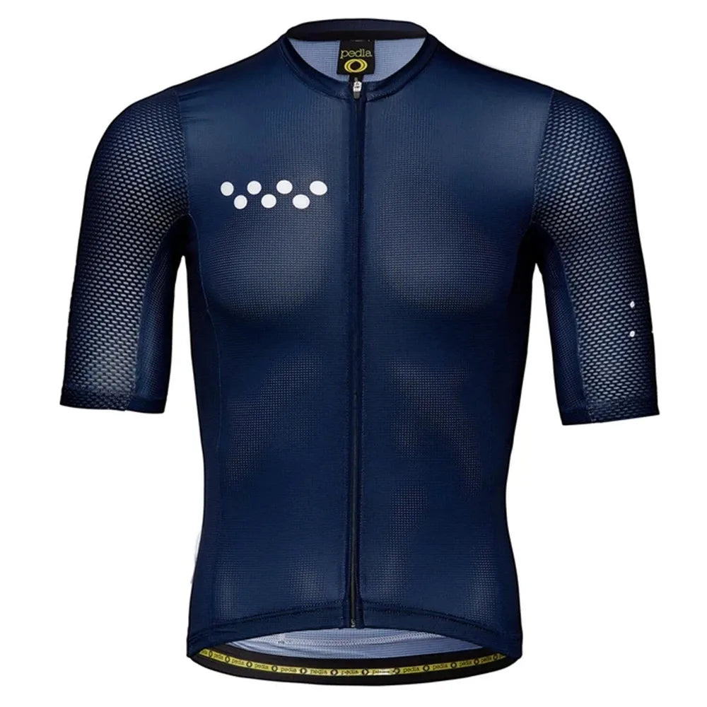 The pedla 2021 Summer Men's New Arrivals Short Sleeve Jersey Maillot Shirt Ciclismo Outdoor Quick Dry MTB Sports Triathlon Tops