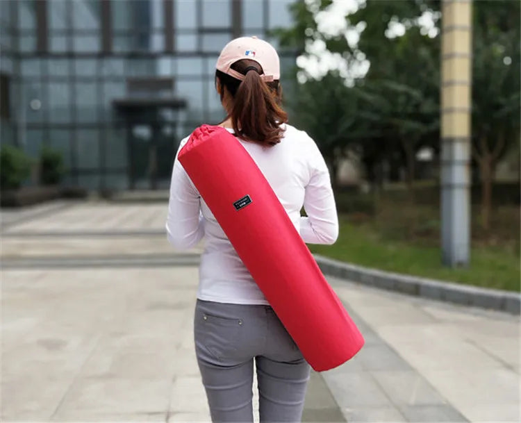 Canvas Yoga Mat Bag for Yoga Mat Carry Bag Gym Mat Backpack Lengthen Yoga Bags Multifunction Storage Bag for Fitness Mat