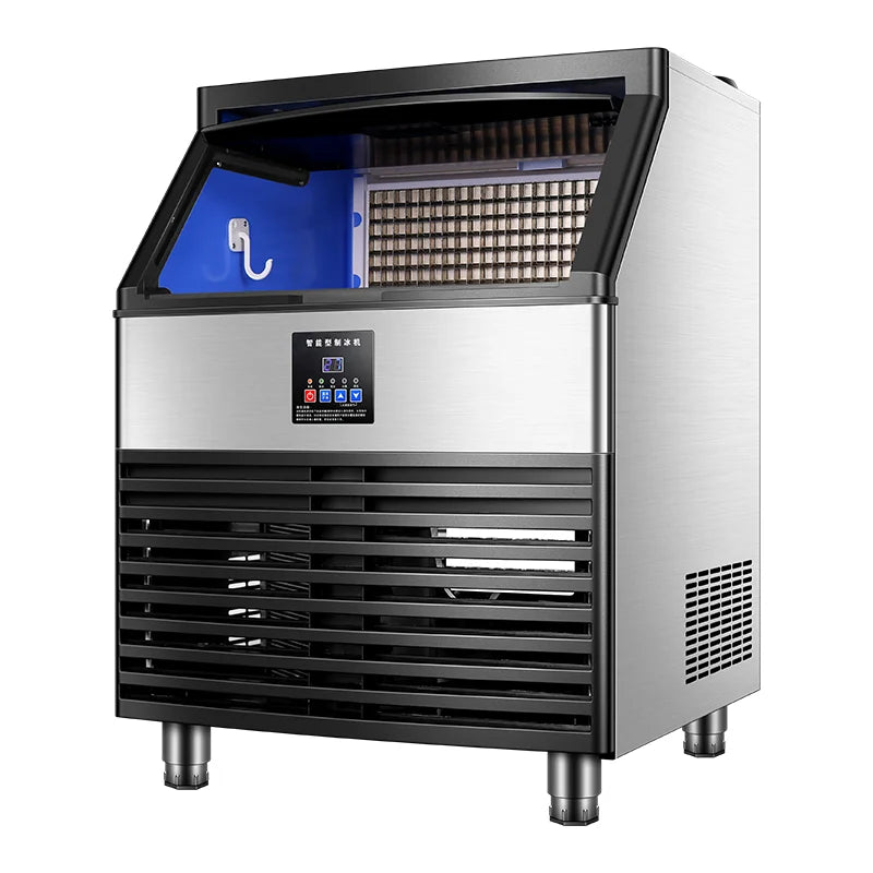 Commercial Ice Maker 200kg/24H Stainless Steel Ice Cube Maker Machine