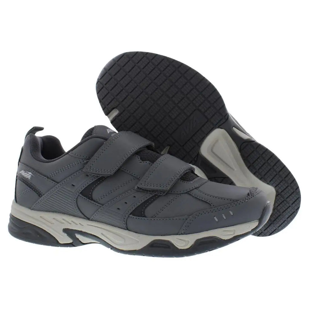 Avia Avi-Union II Strap Wide Mens Shoes Model A1443MVHS-W Size 12 Colors Steel Gray/Asphalt/Nimbus Cloud/Silver