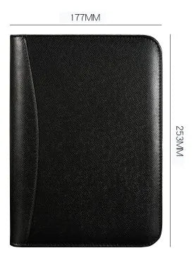 XIWAN Executive A5 Durable Thermal PU Leather Composition Organizer Planner Notebook Calculator Loose-leaf Ring Binder Zip