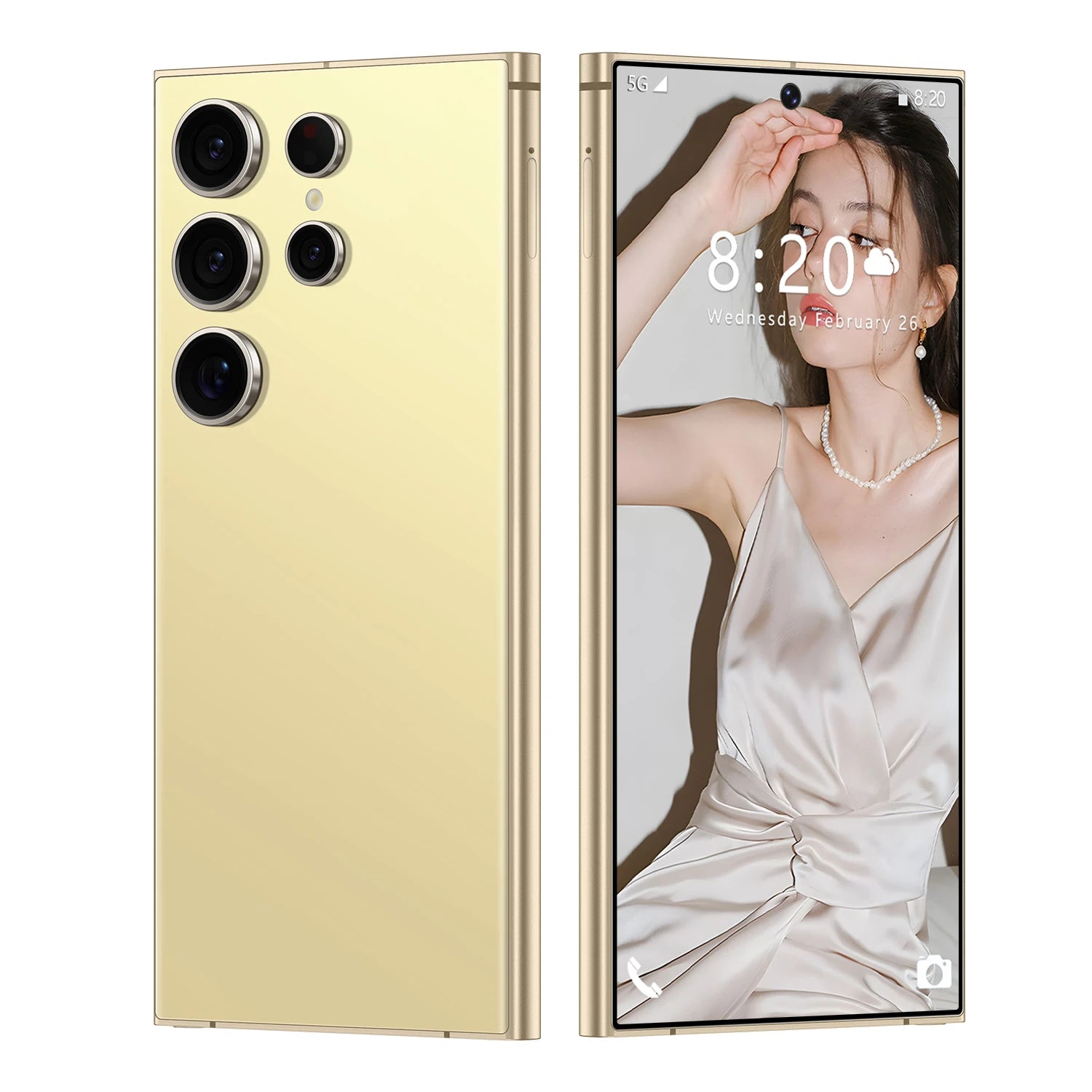 S24 Ultra 5G Smartphone 7.3 Inch HD Screen 108MP Rear Camera 8000mAh Battery 120Hz for Daily Use with Quick 65W Charging