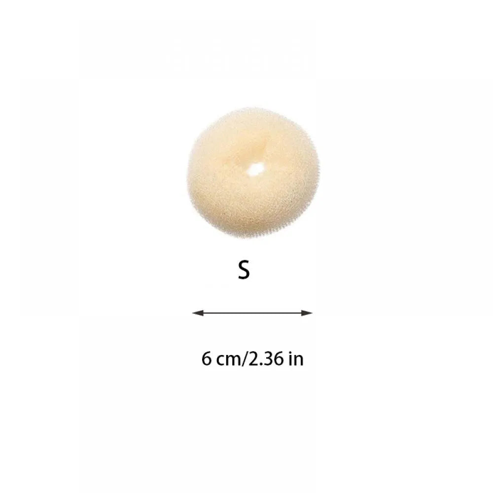 Plate Hair Donut Hair Bun Maker Roller DIY Magic Elastic Foam Sponge Hair Styling Tools Princess Hair Accessories S/M/L