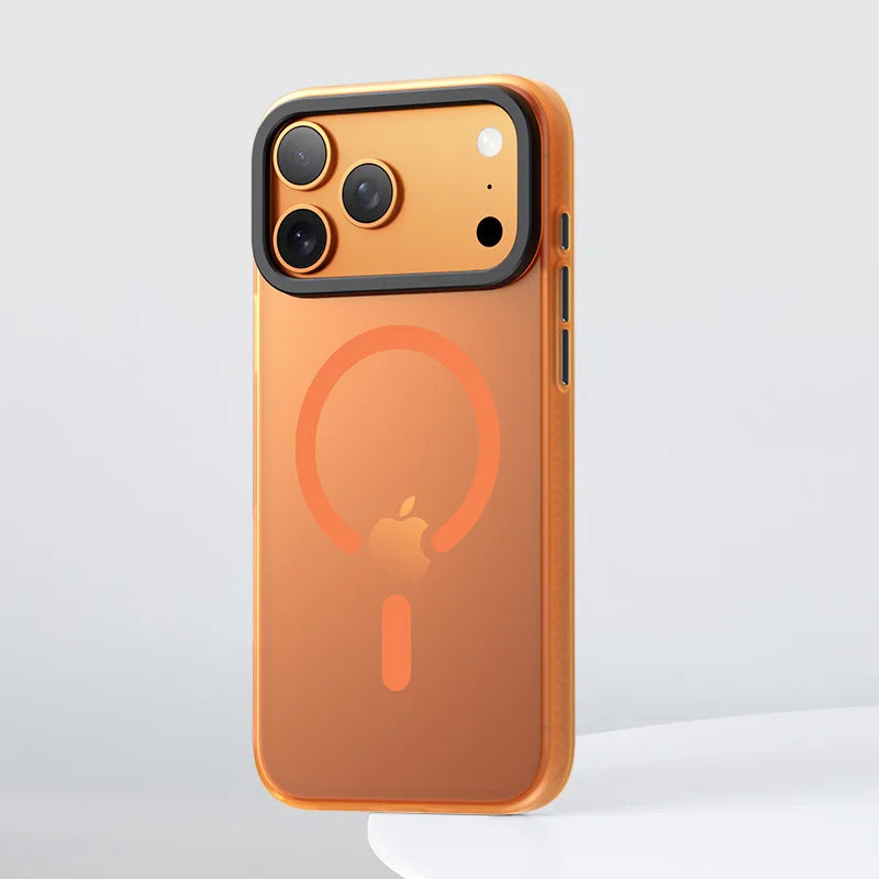 Kaou Wireless Charging Magnetic Suction TPU Acrylic Phone Case Business Luxury Anti Drop For 17 Pro Max Camera Protector