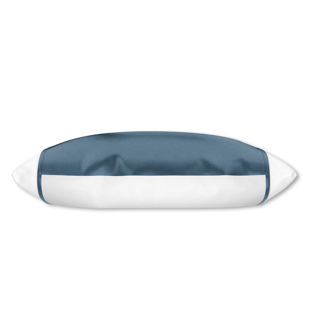HMS Luxury Blue 100% Silk Open-Ended Pillowcase Woven with Vintage Pattern Soft Cooling for Home or Hotel Use PVC Material