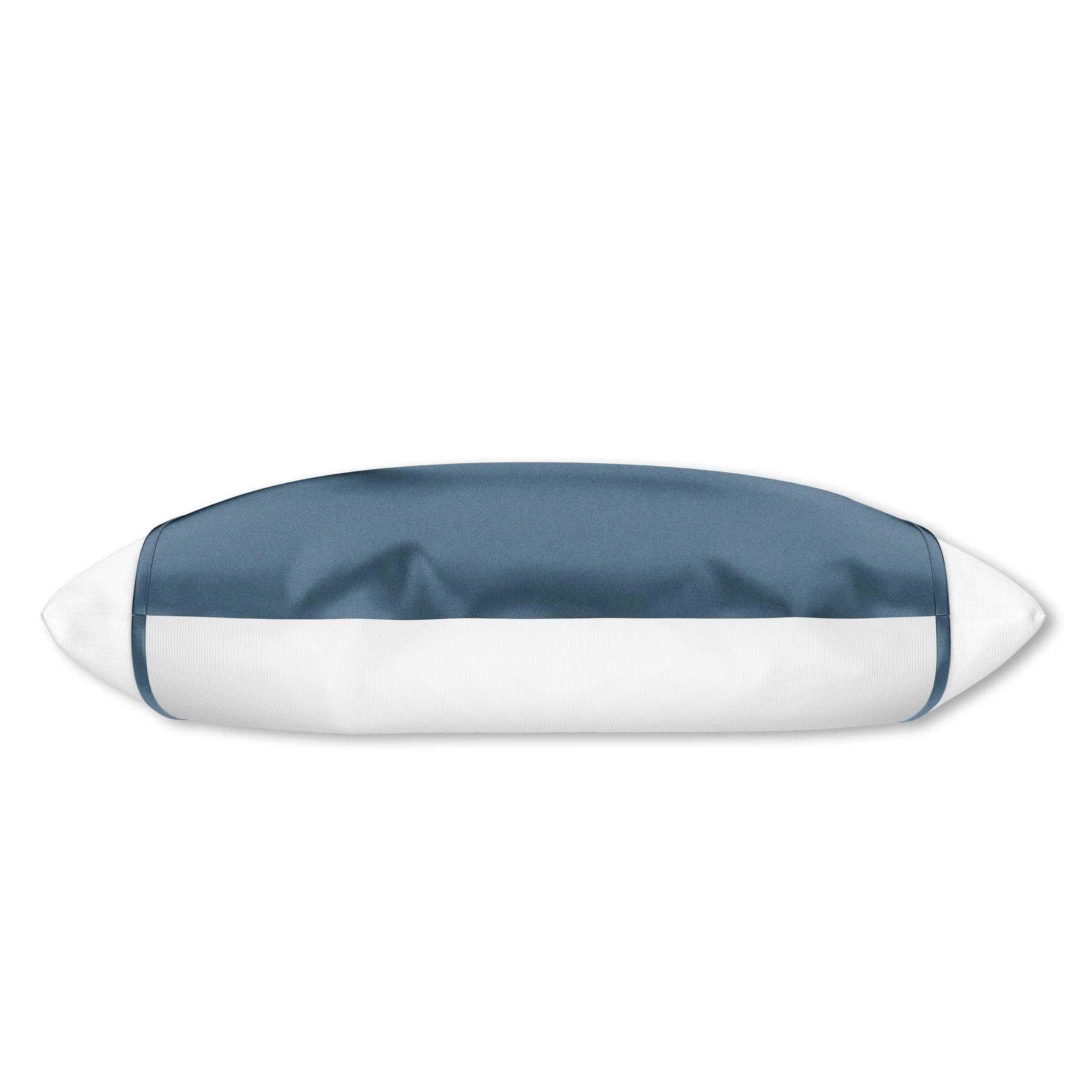HMS Luxury Blue 100% Silk Open-Ended Pillowcase Woven with Vintage Pattern Soft Cooling for Home or Hotel Use PVC Material