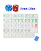 In Stock Beach Supplies New Mini Travel 4 Layer Engraved Acrylic Luxury 160 Ocean Green Set America Mahjong Tiles