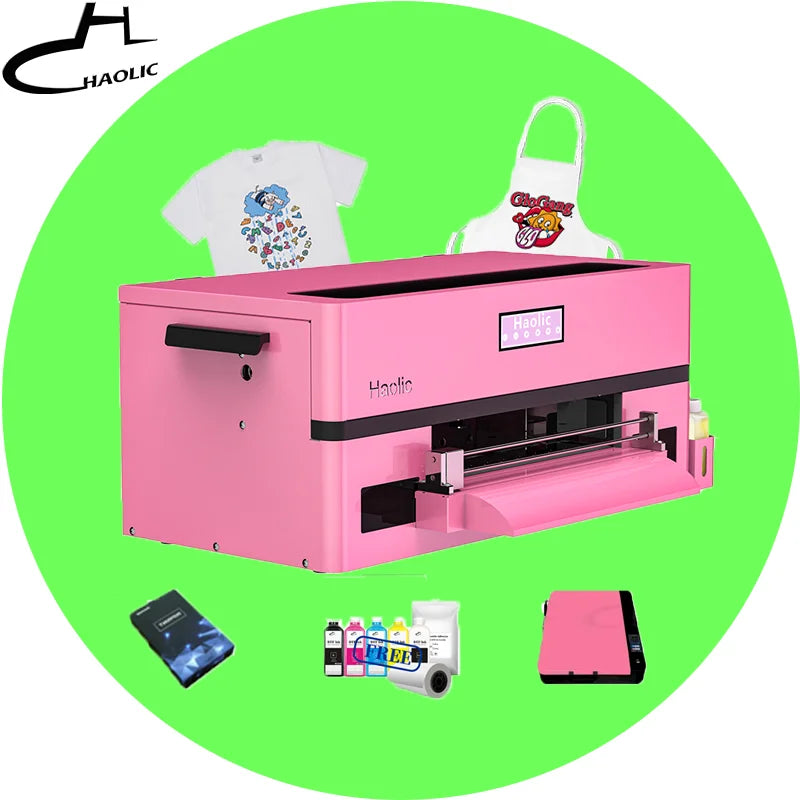 Haolic A3 DTF Printer XP600 Roll to Roll | Auto Clean Heat Transfer Printer for T-Shirts US Stock Fast Delivery