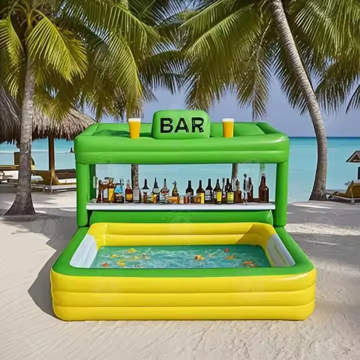 Inflatable Pool Bar New Design Floating Water Inflatable Pool Bar Tent Event Bar Home Inflatable Pool for Adults