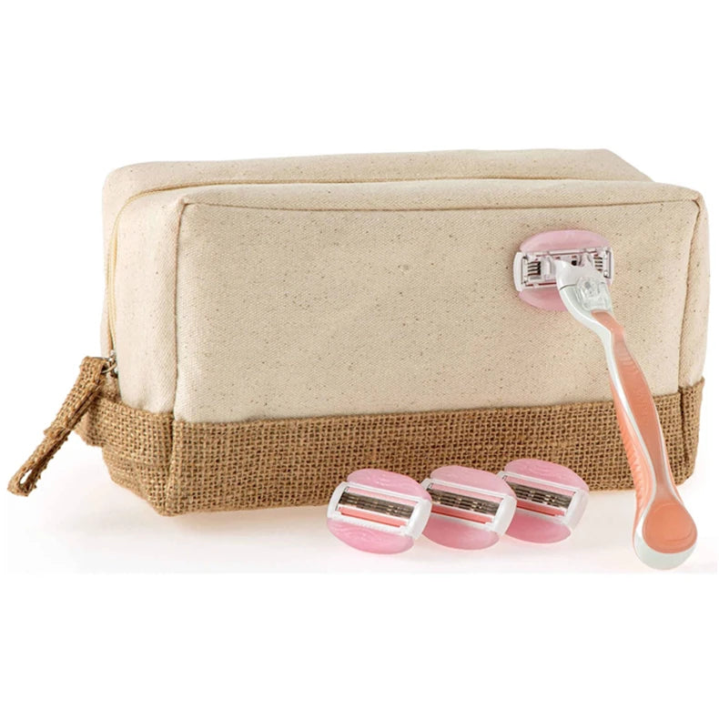 Custom with Logo Zipper Letter Pouch Fashion Style Large Capacity Cosmetic Makeup Organic Cotton Canvas Travel for Toiletry Bags