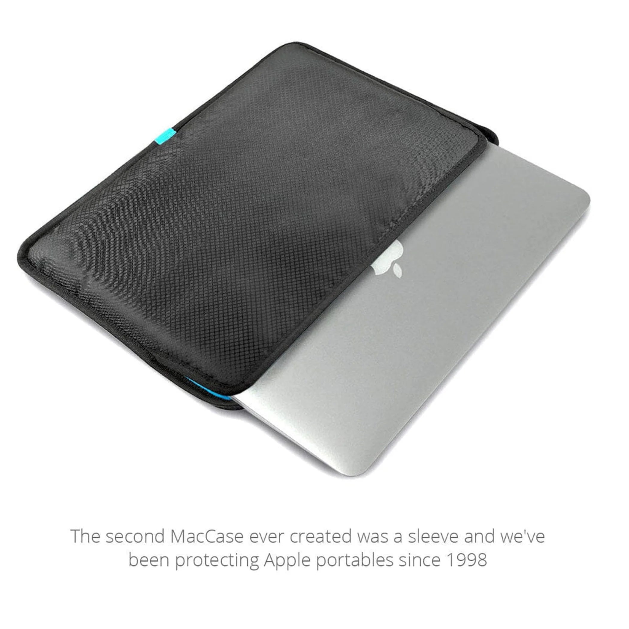 TD MacCase 13-inch MacBook Horizontal Sleeve Eco-Friendly Durable PC PU Fabric Briefcase with Simple Slim Style Black
