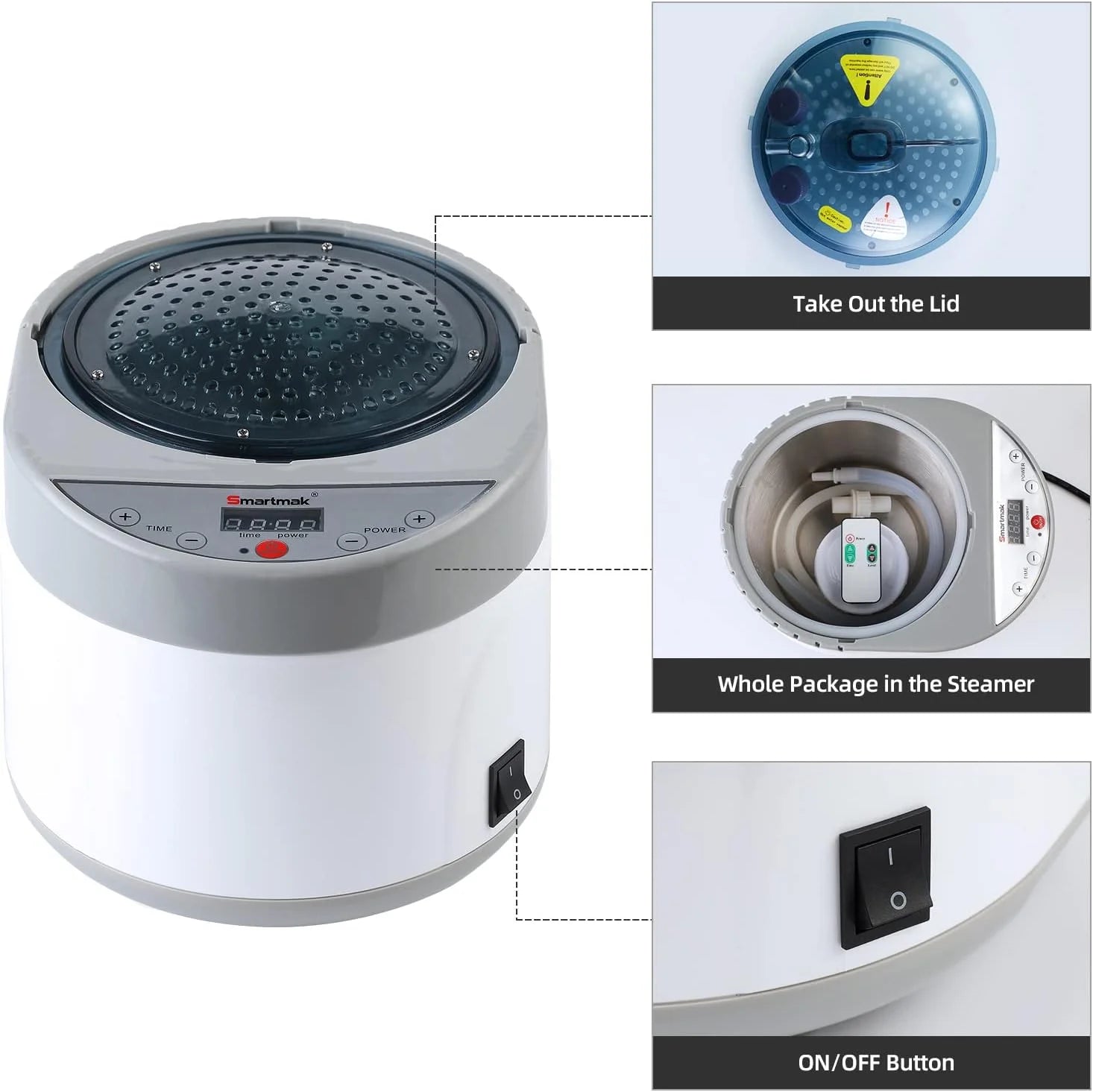 Smartmak Sauna Generator Home Steamer 4L Steam Generator for Sauna Accessories