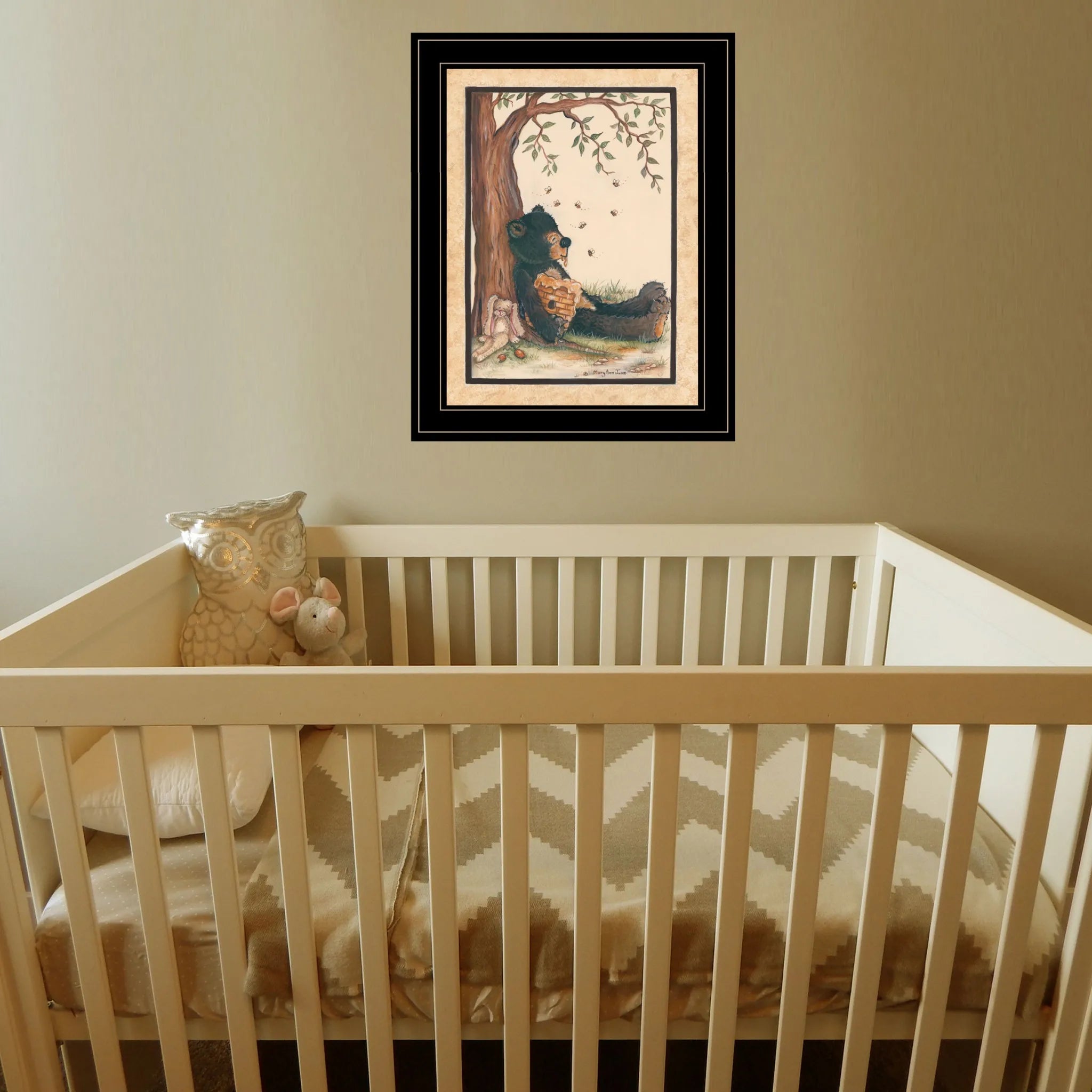 HMS Nap Time 2 Wall Art Black Framed Print for Home Decor