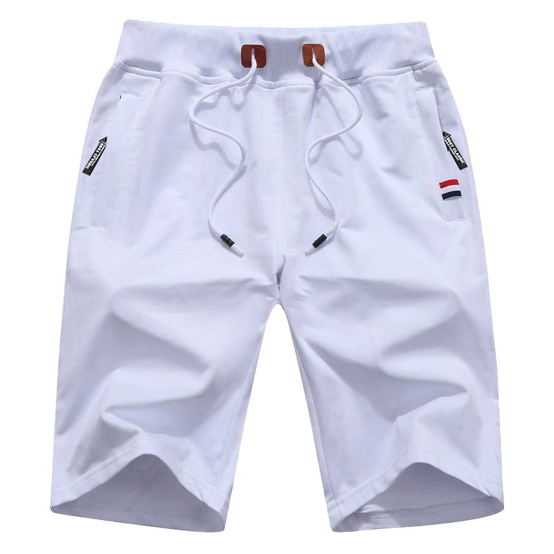 Men's Shorts 6XL 5XL Plus Size Summer Beach Shorts Cotton Fashion Casual Solid Color Short Pants Homme Brand Clothing HX314