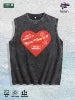 Self - Love Graphic Washed Vest US Warehouse 3 Colors Cotton Tank