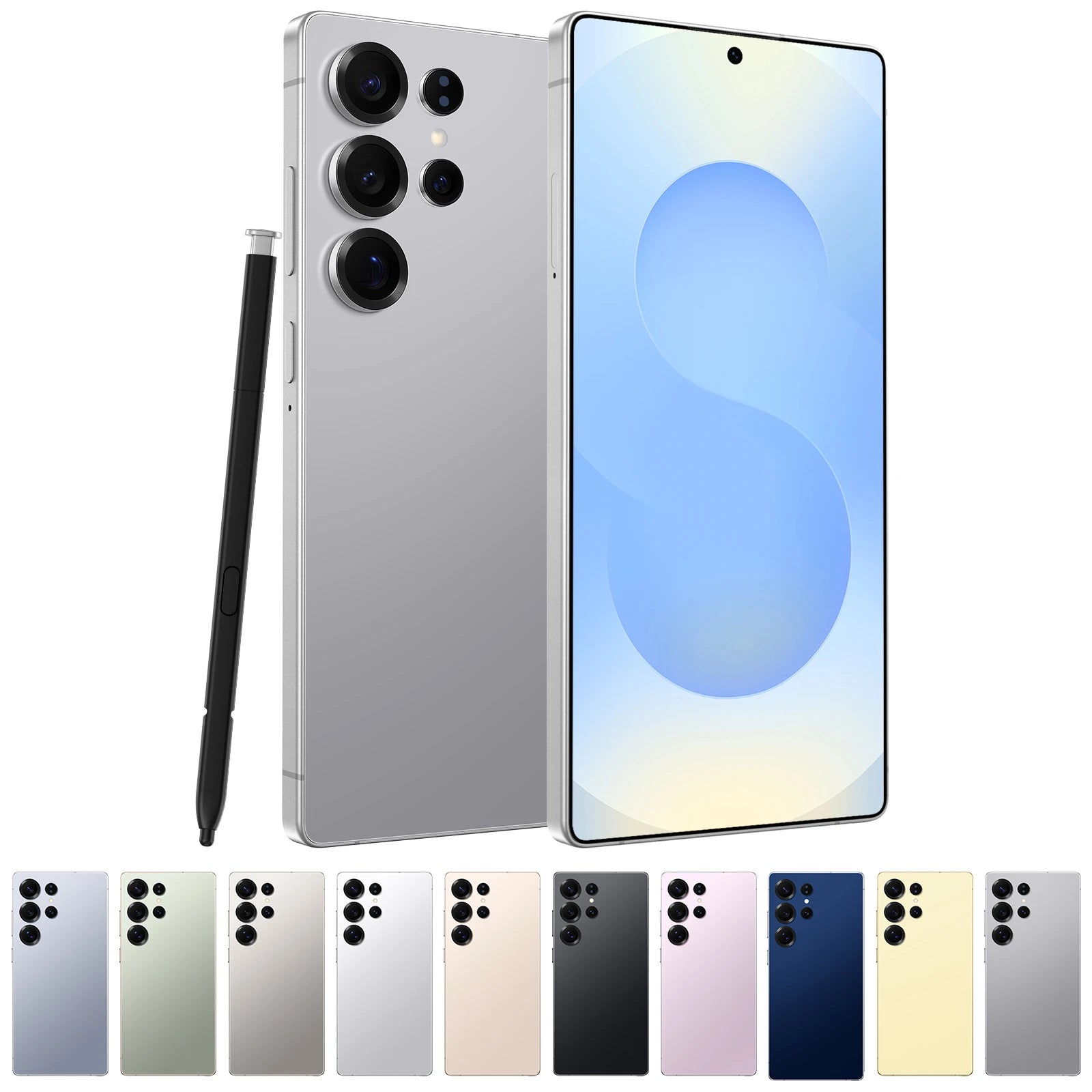 S25Ultra Mobile 4K 108MP Dual Stereo Speakers for Audio-Visual Entertainment Octa Core CDMA/LTE 65W French Spanish English