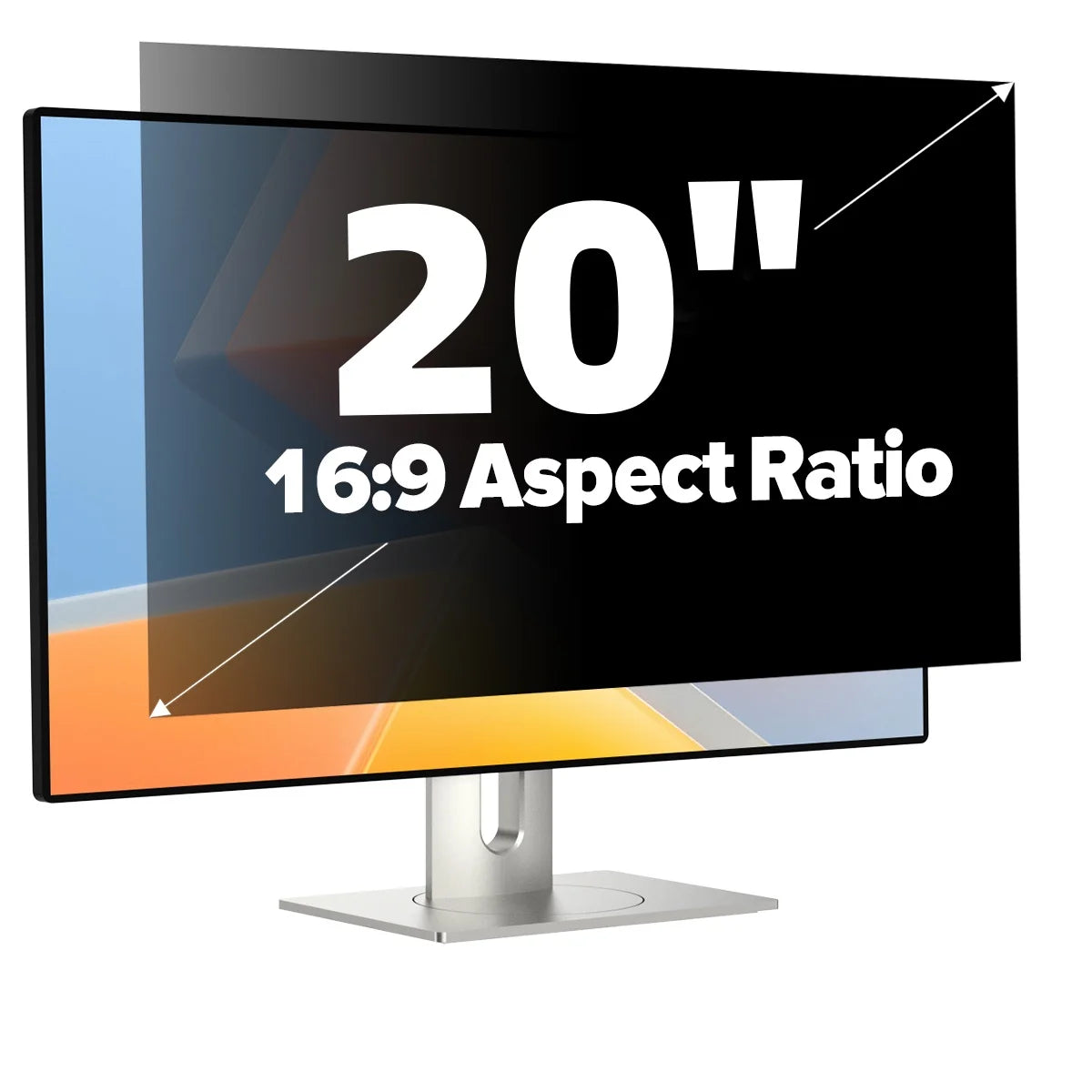 20-Inch 16:9 Widescreen Desktop PC Monitor Anti-Glare Privacy Screen Protector Anti-Glare Protector Filter 20 Inch Screen