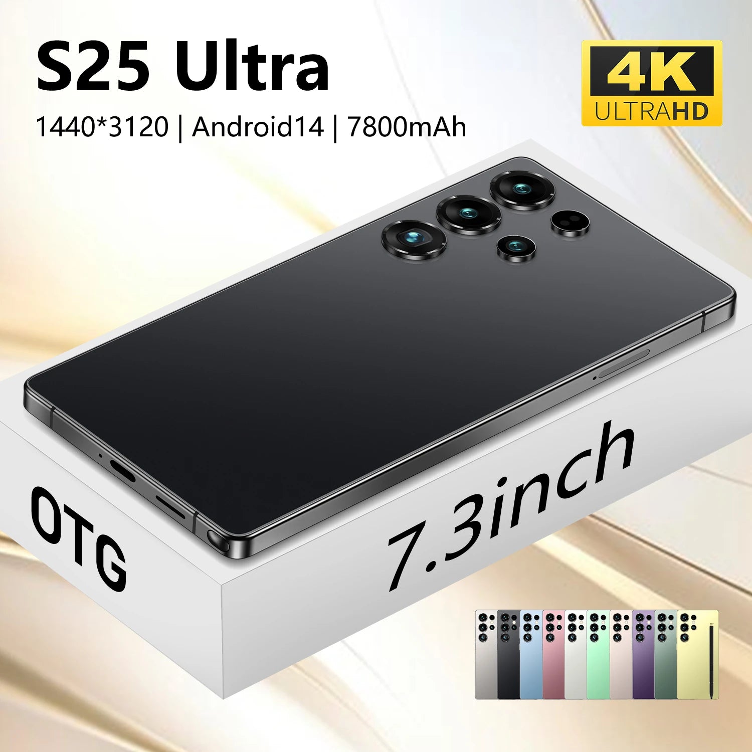 Wholesale Price New Original S25 Ultra Smartphone 22GB+2TB 7.3inch 5G Unlocked Android 14 HD Unlocked Dual Card 200MP Rear