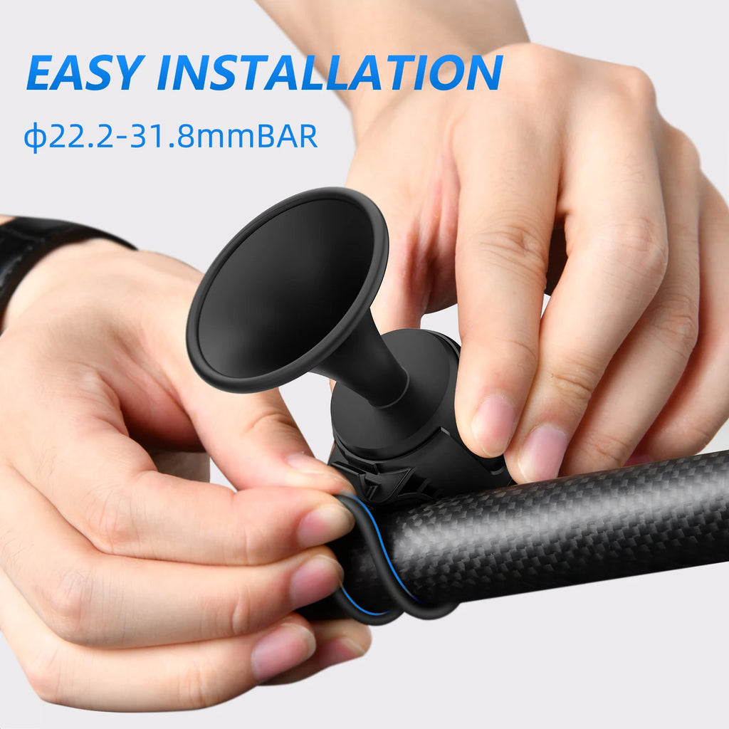 Electric Bike Bell USB Charging 120 DB Sounds Alarm Bell Waterproof Safety Electric Bicycle Horn
