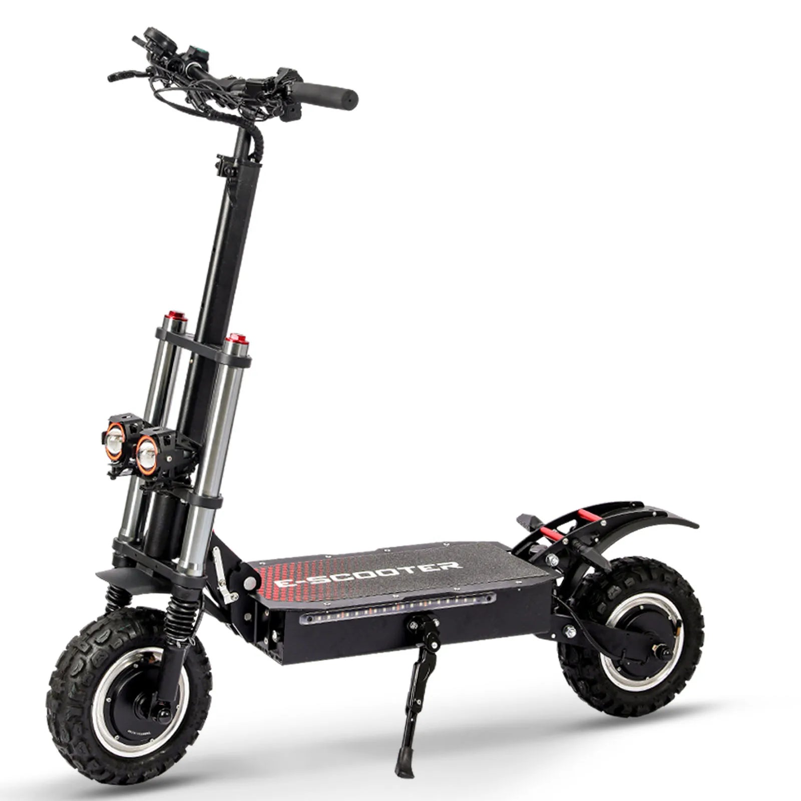UK CA US Warehouse EScooter 6400W - 90km Max Range, 11" Off-Road Tires, 200kg Load, IPX5 Electric Scooter with Seat