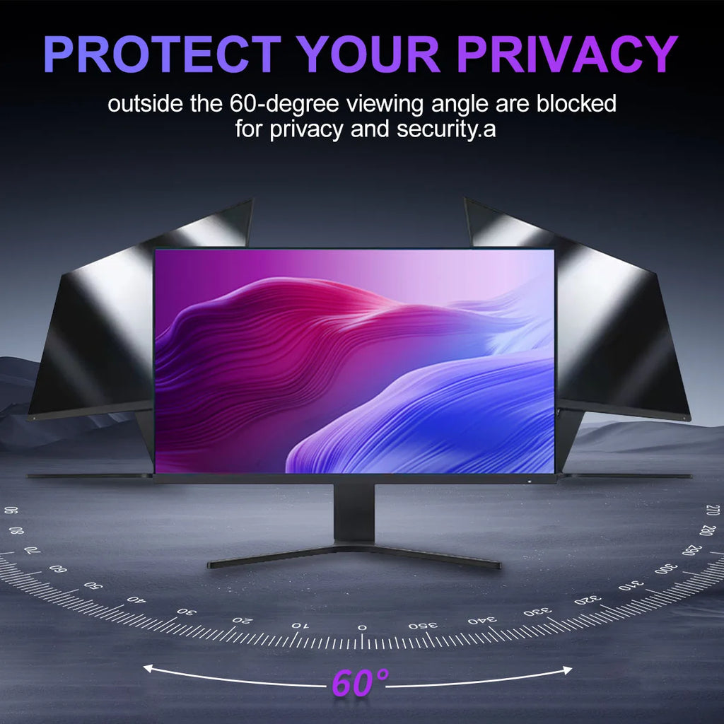 2-Pack 24 Inch Privacy Screen Protector for 16:9 Widescreen Desktop PC Monitor, Anti-Glare Anti Blue Light Screen Protector