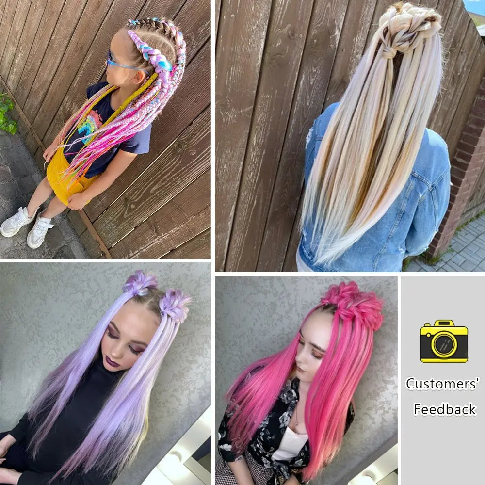 MISS ROLA Synthetic Kanekalon Hair 3 PCS  Jumbo Braids 22 Inches 60g Yaki Straight Hair Extension Pre Stretched Wholesale
