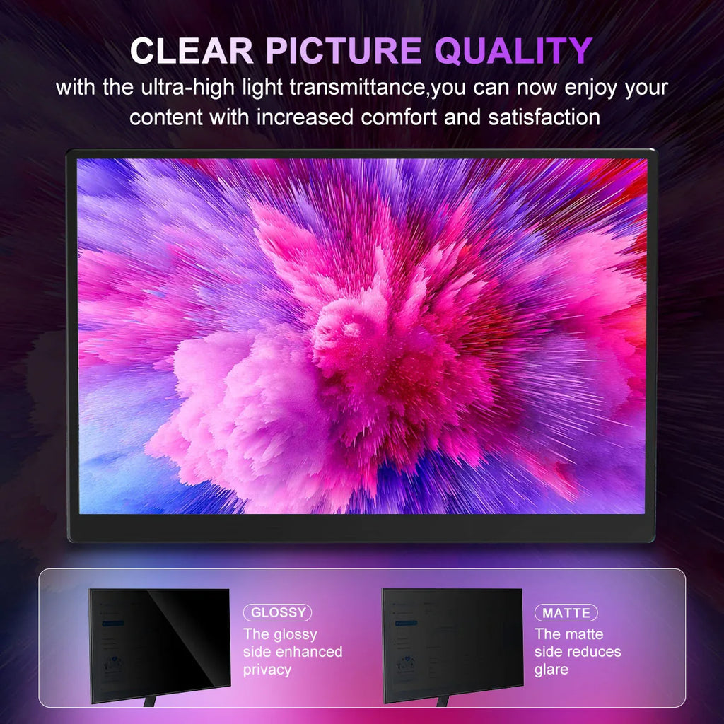 2-Pack 24 Inch Privacy Screen Protector for 16:9 Widescreen Desktop PC Monitor, Anti-Glare Anti Blue Light Screen Protector