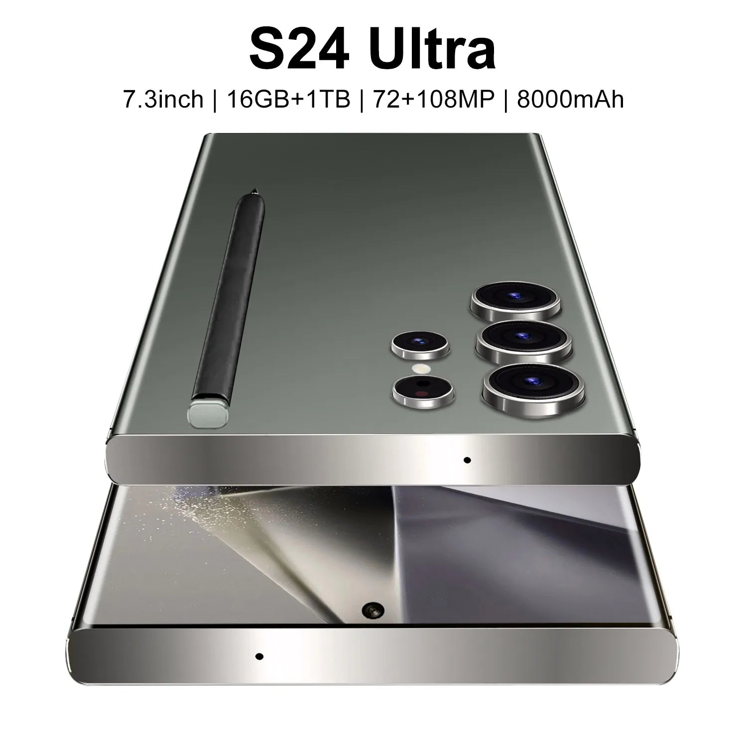 Hot Selling S24 ULTRA 7.3 Inch Full Display Original 16GB+1TB 48MP+108MP Android 14 Mobile Smartphone in French and Spanish