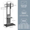 UNHO Universal Rotating Vertical TV Floor Mount Stand Bracket for 32-65 Inch TV Stand Max Load 50KG Height Adjustable 130-160cm