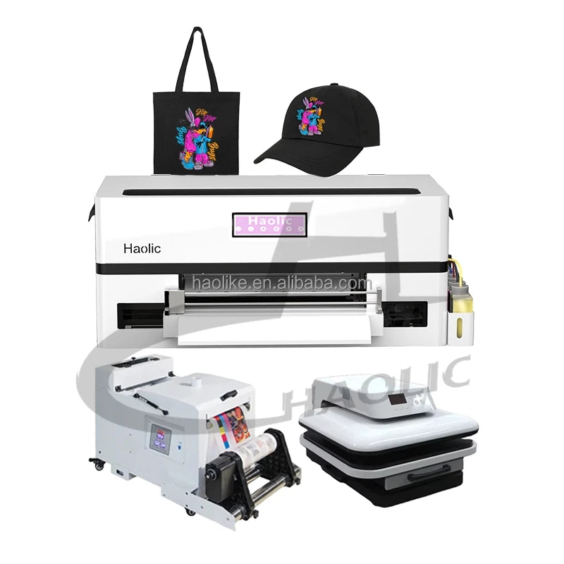 Easy to Use A3 DTF Printer Bundle with XP600 Complete Kit for Heat Transfer on Cotton T Shirts Custom Clothing Fabric Items