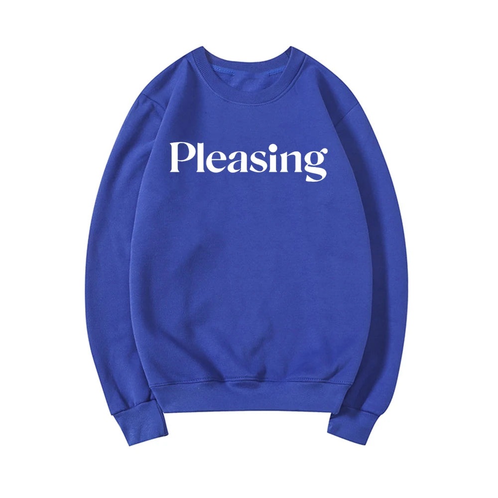 Pleasing Crewneck Sweatshirt HS Pleasing Sweatshirt TPWK Pleasing Hoodie Unisex Crewneck Sweatshirt Long Sleeve Pullovers Tops