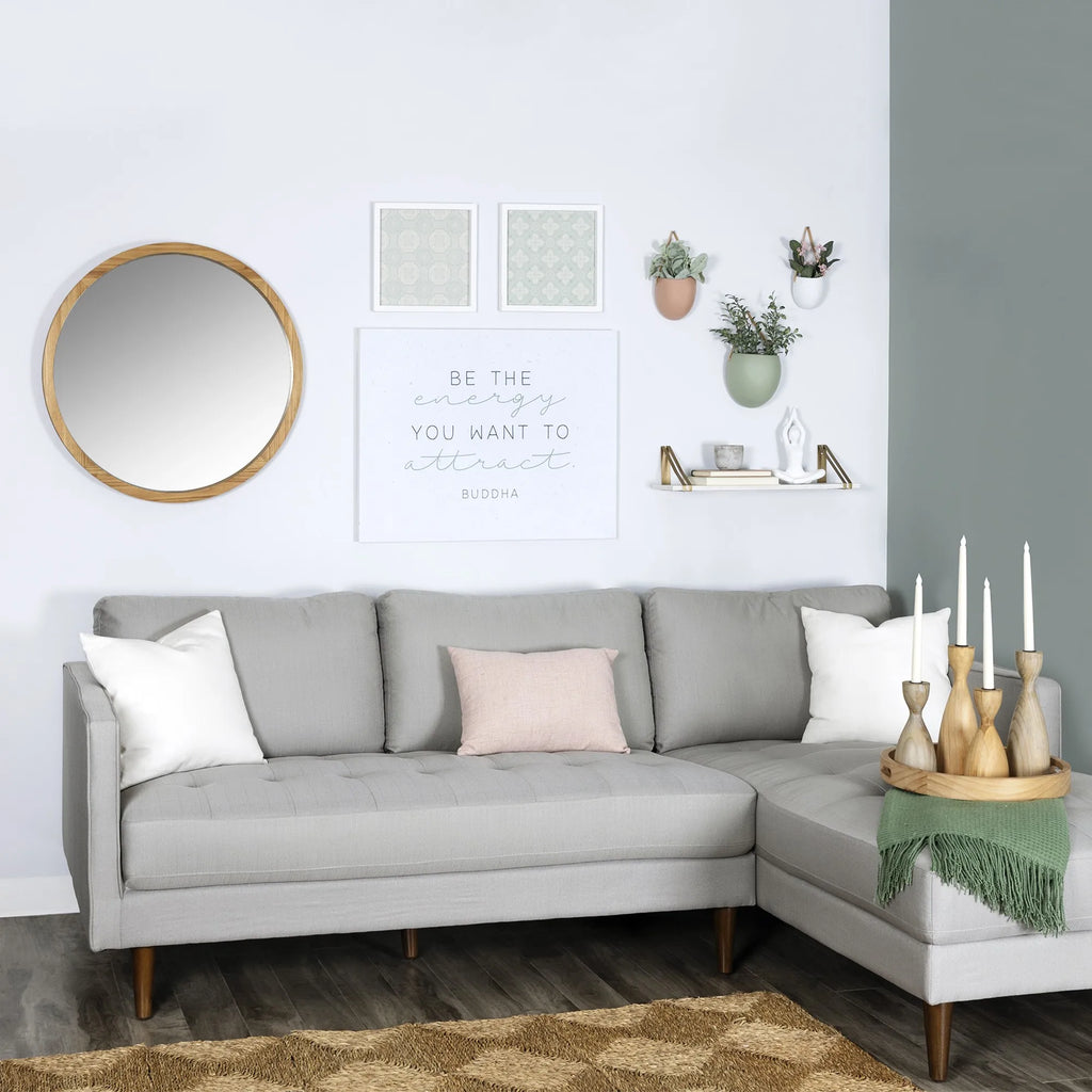 HMS 24\" X 30\" White Energy Text Hanging Wall Decor Stylish Home Decor