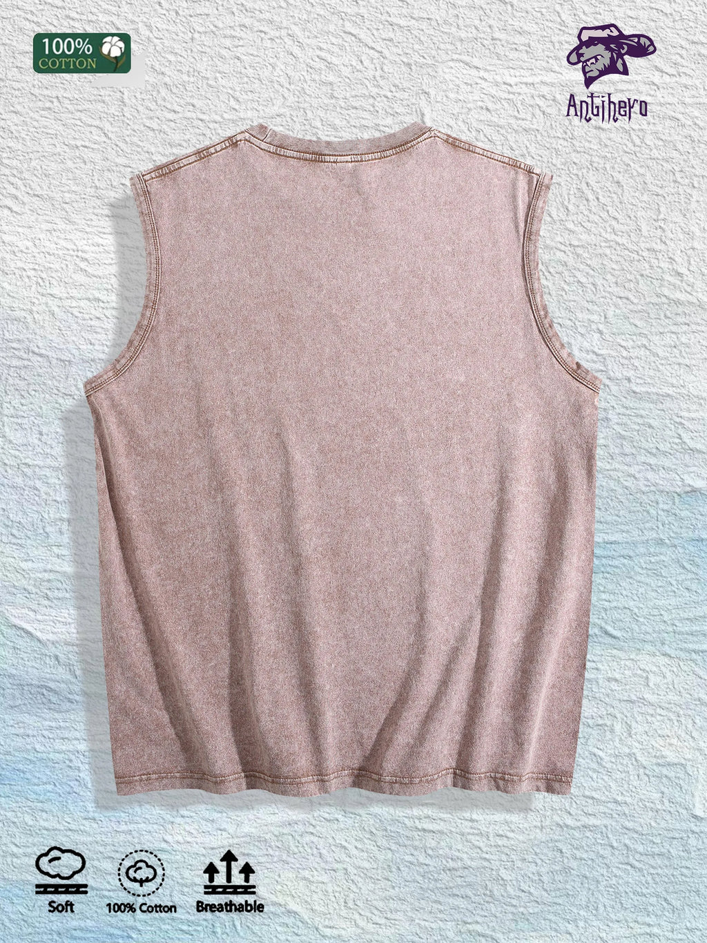 Self - Love Graphic Washed Vest US Warehouse 3 Colors Cotton Tank