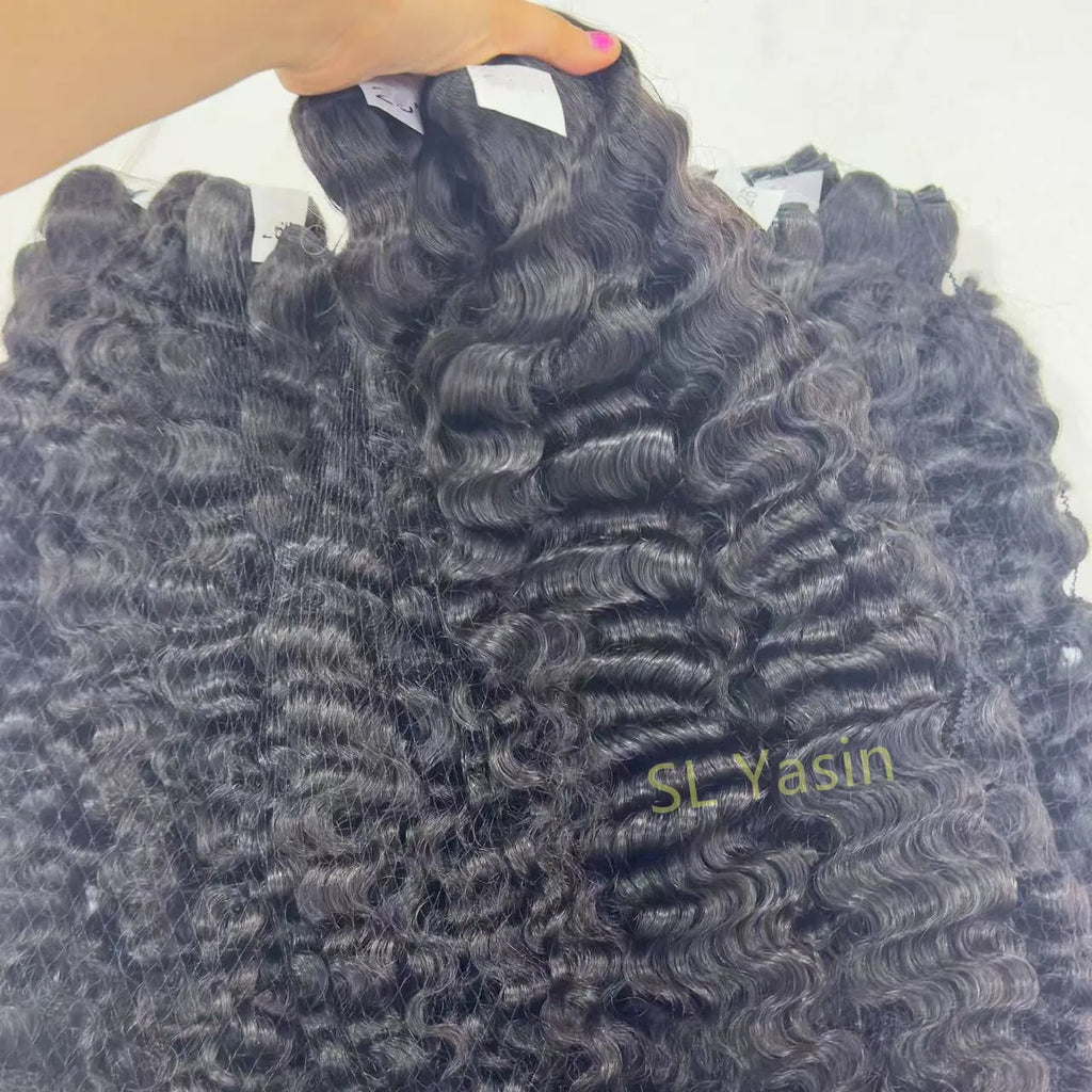 Wholesale Raw Hair Wavy Curly Bundle Vendors Cuticle Aligned Pixie Curl Hair One Donor Burmese Curly Hair for Women