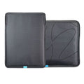TD MacCase Genuine Leather and Cotton Laptop Briefcase Eco-Friendly Vertical Sleeve for MacBook 13 Black Color