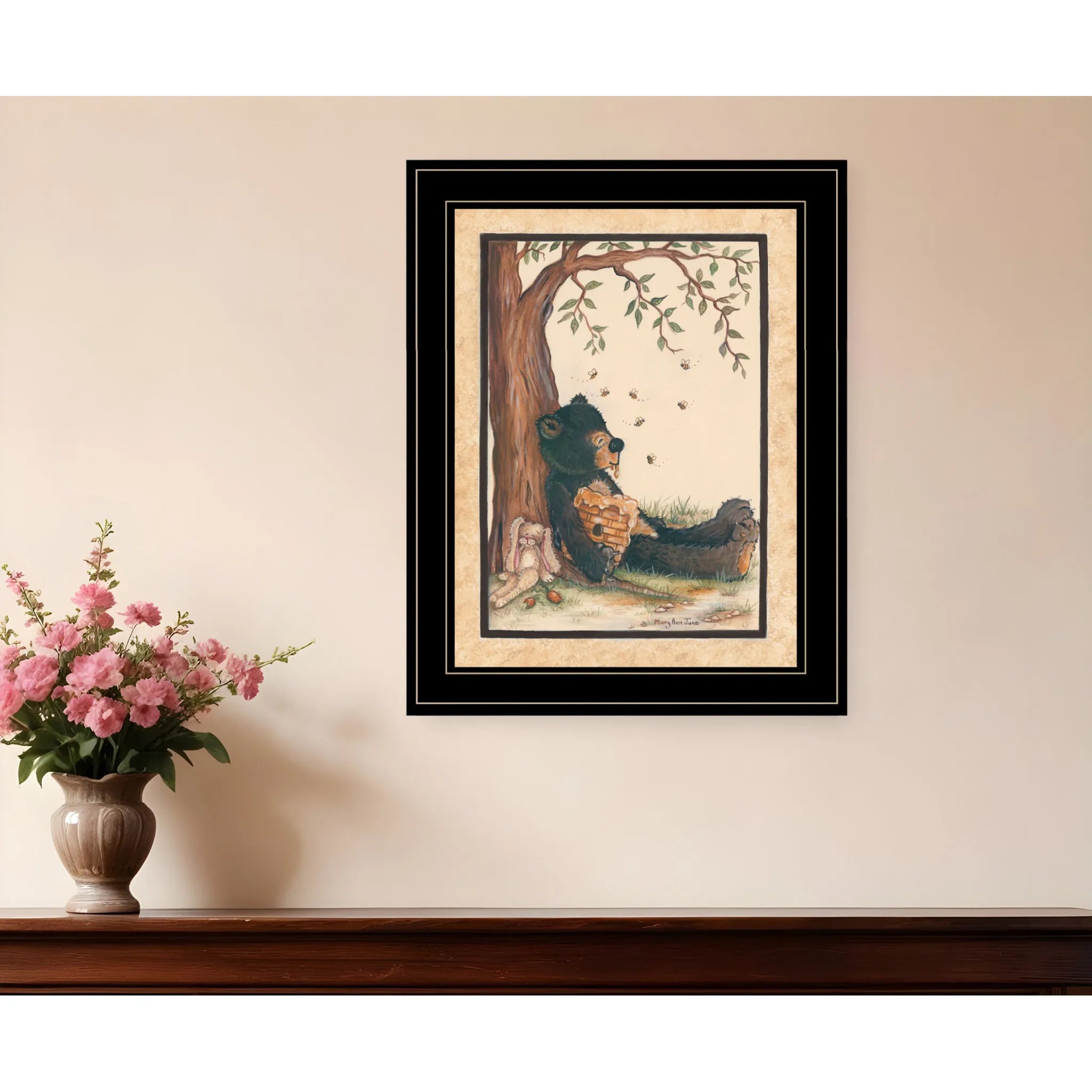 HMS Nap Time 2 Wall Art Black Framed Print for Home Decor