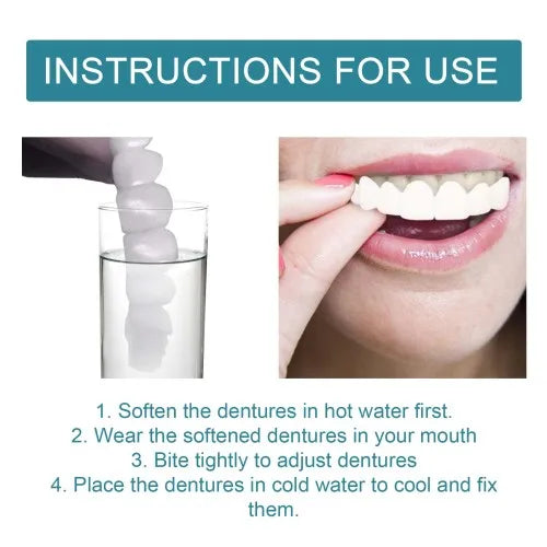 EELHOE Adjustable Buckle  Temporary Interdental Fillings Orthodontic Denture Kits