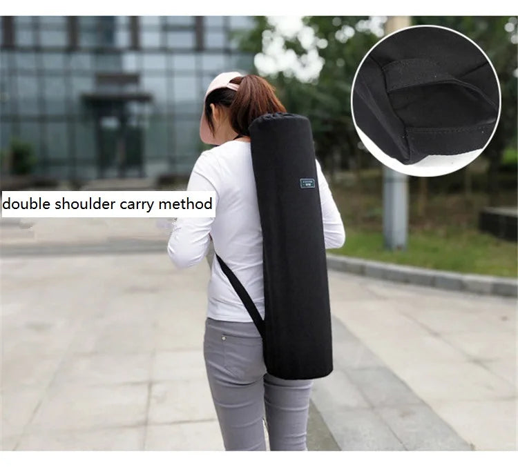 Canvas Yoga Mat Bag for Yoga Mat Carry Bag Gym Mat Backpack Lengthen Yoga Bags Multifunction Storage Bag for Fitness Mat