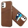 Metal Button Raised Camera Protective case Vintage Leather Wallet Card Holder Leather case for iphone 13 Pro Max