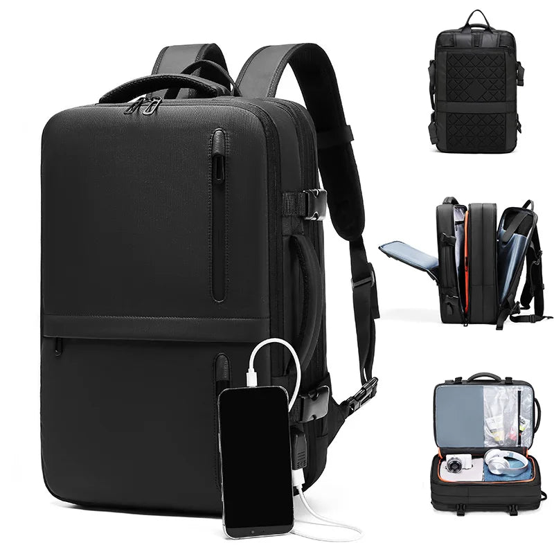 8828 Large Big Capacity Expandable Other Duffel Backpacks 45l Usb Charging Port Laptop Mochilas Travel Backpack