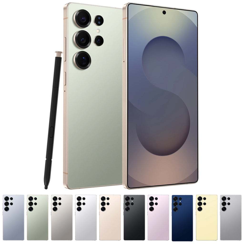 S25Ultra Mobile 4K 108MP Dual Stereo Speakers for Audio-Visual Entertainment Octa Core CDMA/LTE 65W French Spanish English