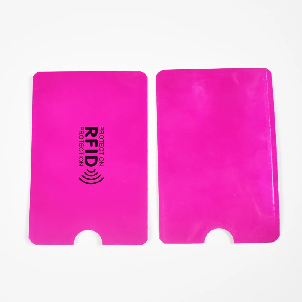10Pcs/Lot Rfid NFC Blocking Anti Scan ID Case Protection Credit Bank Card Holder Aluminium