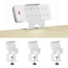 Power Strip Clamp, Adjustable Power Strip Metal Holder with Silicone Anti-Slip Pads,for Standing Desk,Home &Office