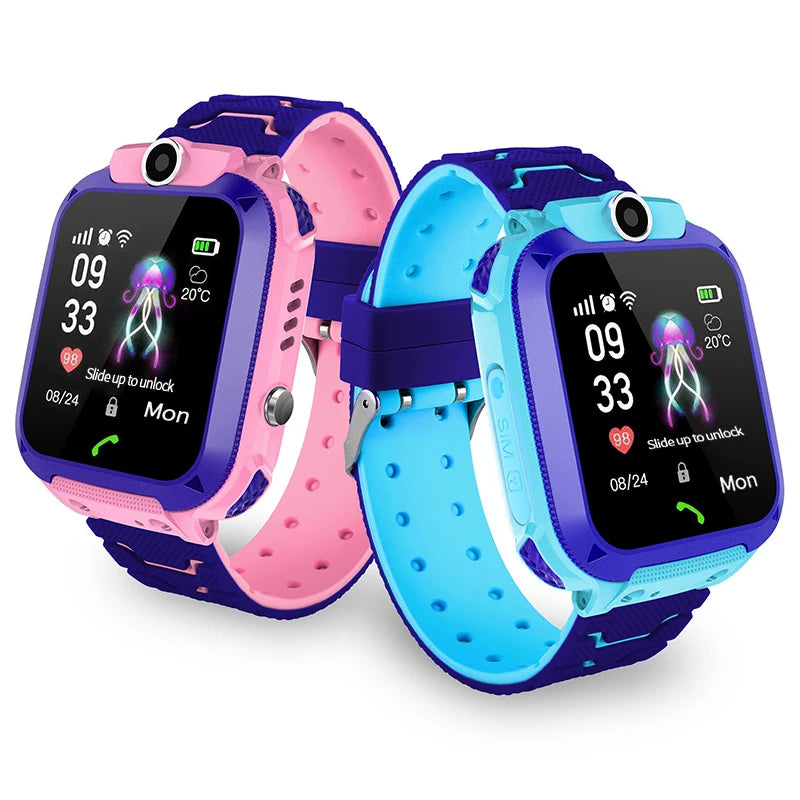 Low Cost Q12 Anak GPS SOS Kids Smart Phone Watch, Factory Supply Child Mobile Phonesjam Tangan Anak Smartwatch