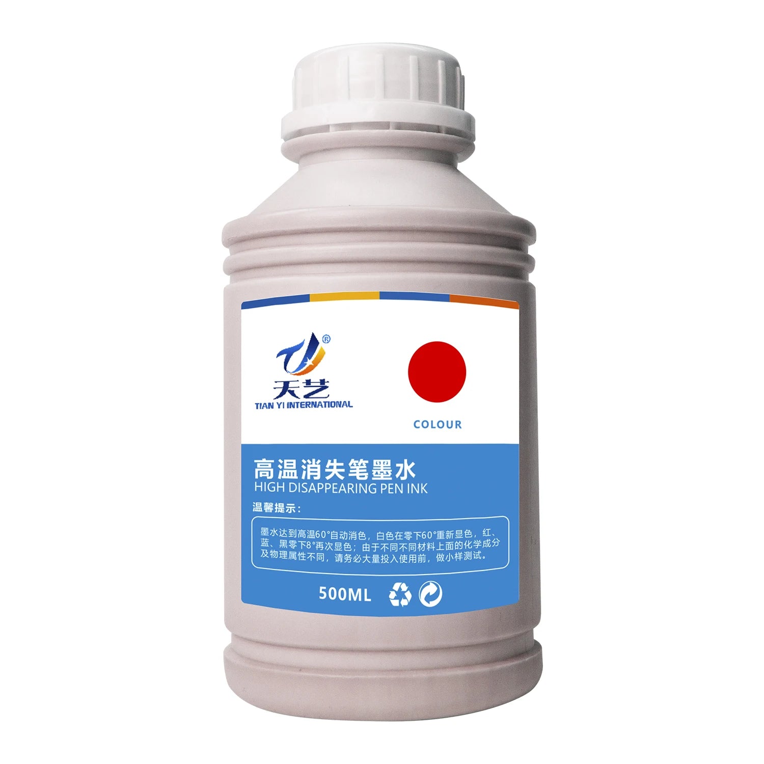 High Temperature Disappear Ink Heat Erasable When Temperature Over 60 Degree 500ml each bottle