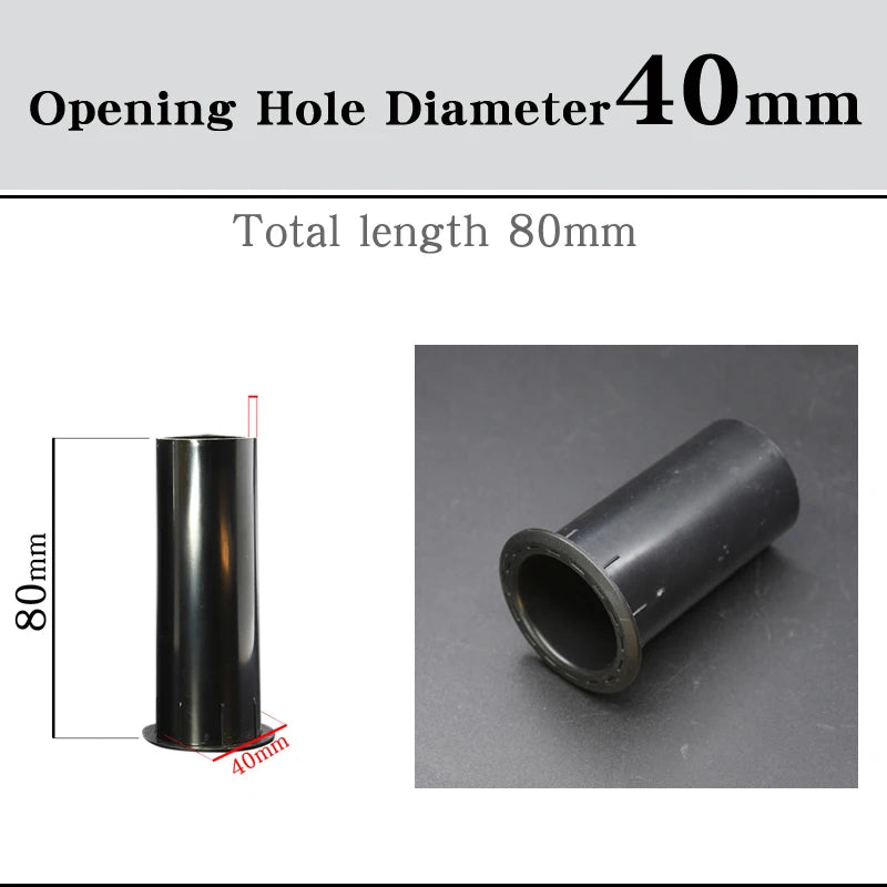 HIFIDIY LIVE Speaker Guide Tube 2 3 4 5 6.5 8 inch BASS Subwoofer Loudspeaker Inverted Tube Port Auxiliary ABS open Hole 18~60mm