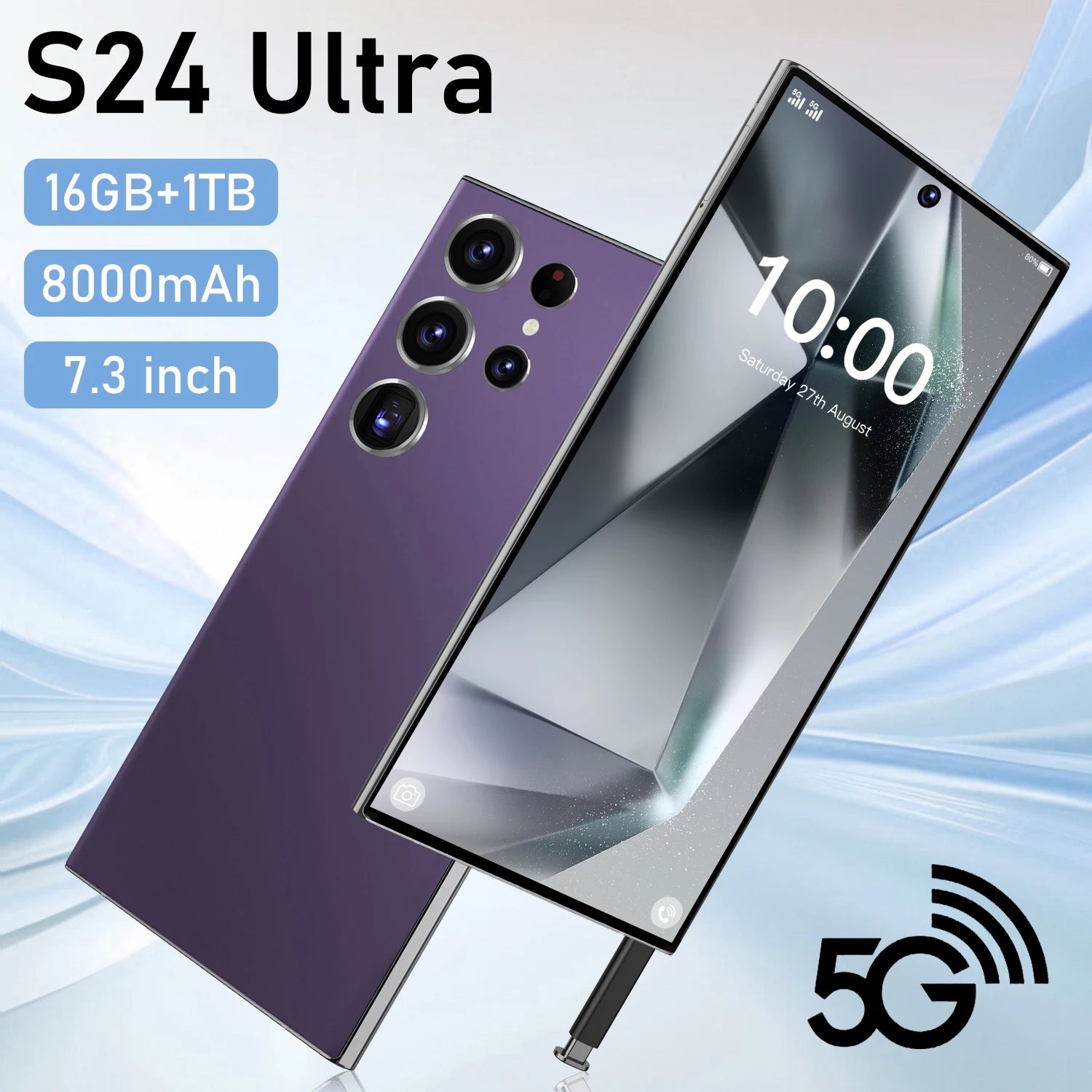 S24 Android 14 Smartphone Deca Core 108MP 4K Dual Long-Term Reliable Use 5 Years OS 4 Years Security Updates-in French Spanish